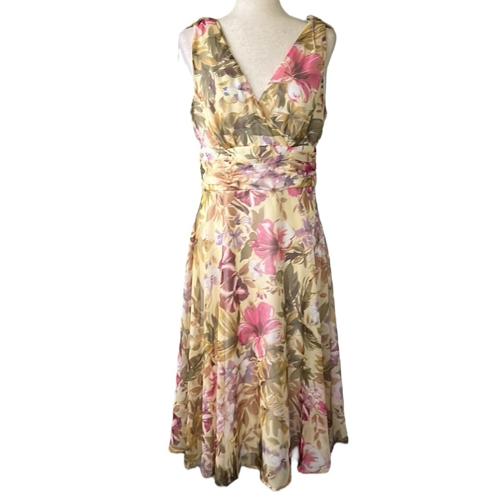 Connected Appareal Floral Midi Dress